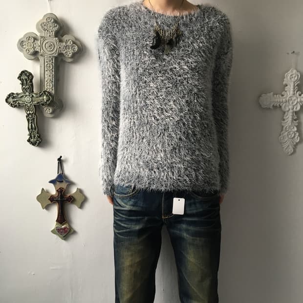 Fluffy knit