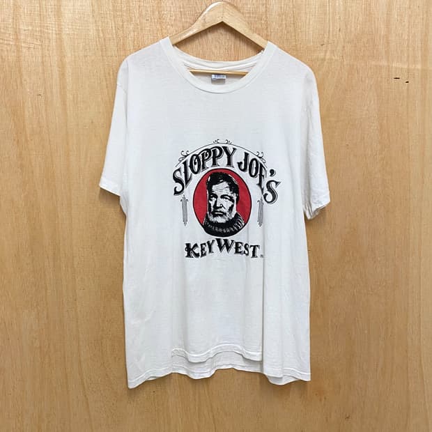 90's SLOPPY JOE'S t-shirts 헤밍웨이 티셔츠