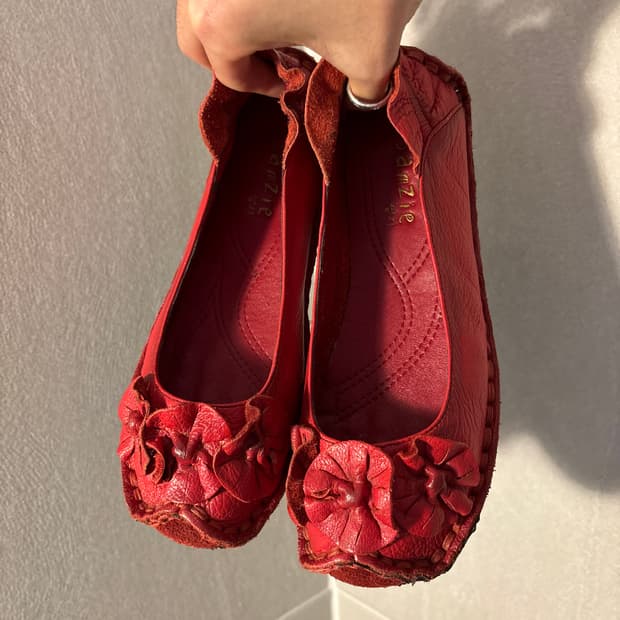 쌈지 레더 플랫슈즈