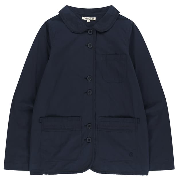 코이세이오 로우 엣지 코튼 자켓 네이비