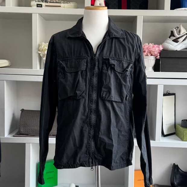 [새상품급,M] 스톤아일랜드 올드이펙트 오버셔츠 자켓