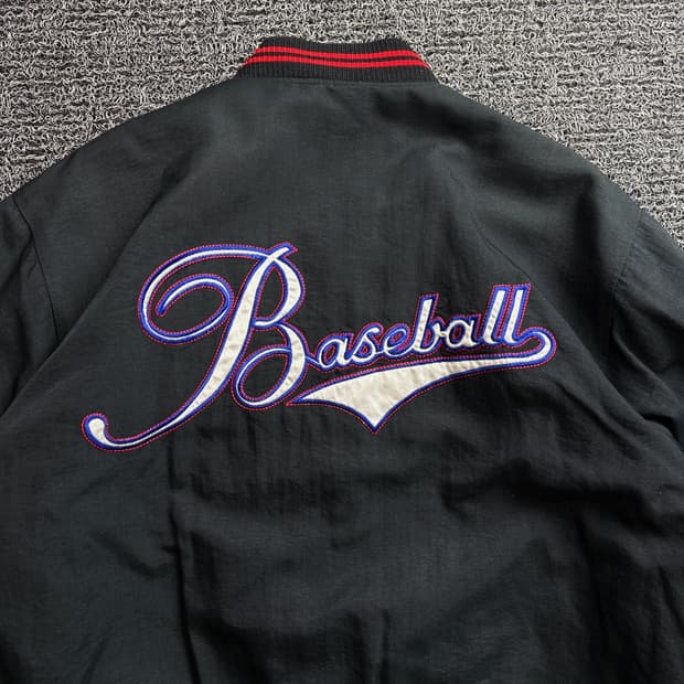 90s 나이키 올드스쿨 빅로고 바시티 자켓 3088