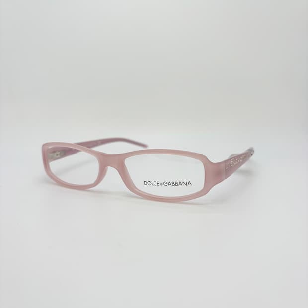 DOLCE&GABBANA 돌체앤가바나 핑크 큐빅 뿔테