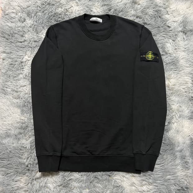 스톤아일랜드 맨투맨 블랙 {size L}