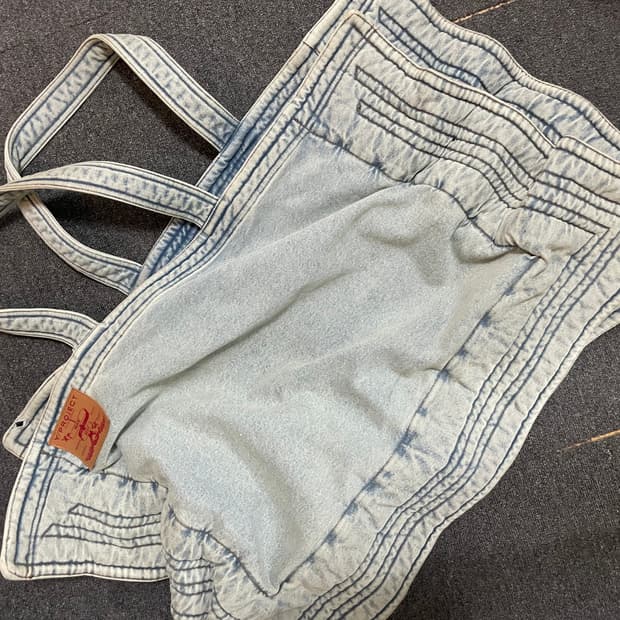 Y/Project 데님 와이어 카바스 백