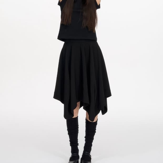 NECY STUDIO Irregular Umbrella Skirt