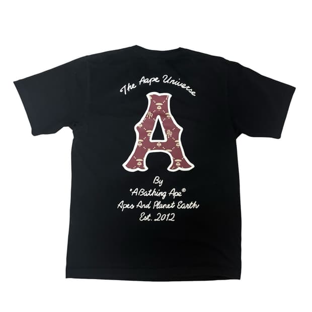aape 레터링 티셔츠