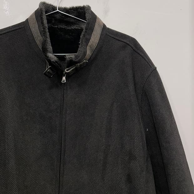 올젠 이너모헤어 하이넥 코듀로이 자켓