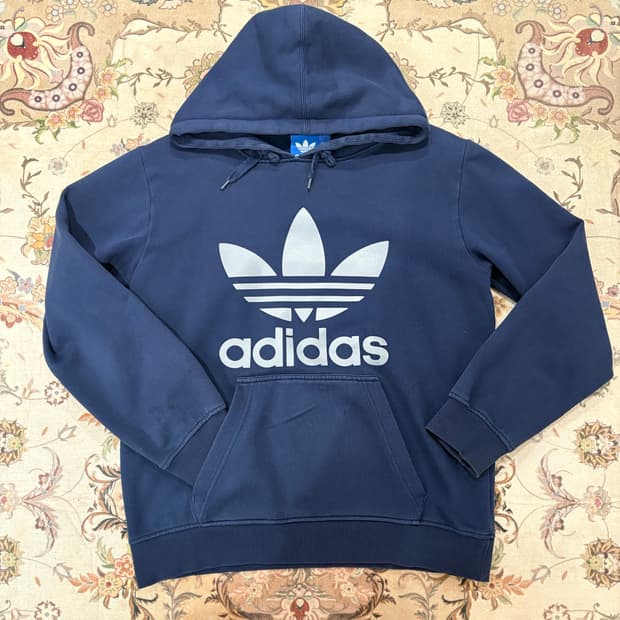아디다스 빅로고 트레포일 후드티
