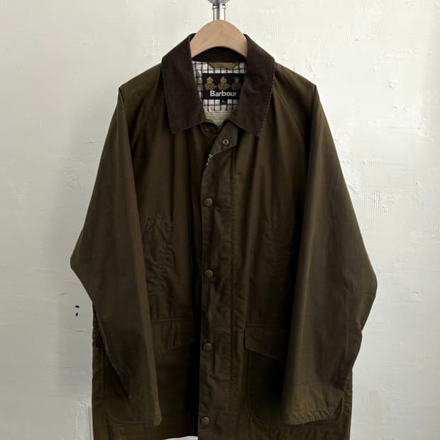 Barbour 바버 비데일 체크 왁스 자켓