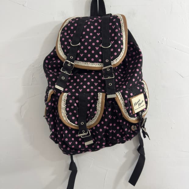 minnie mouse dot backpack