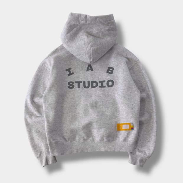 아이앱스튜디오 라이트 그레이 스웻 후드