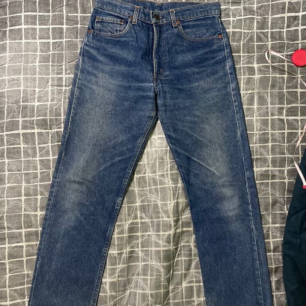 80s USA 리바이스 505 데님 팬츠(페이딩 예술) 29추천