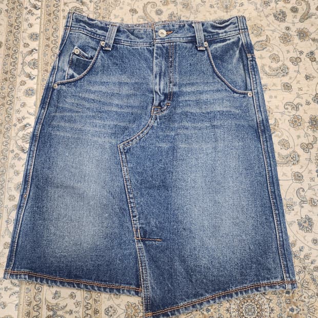 글로벌 워크 언발라스 데님 스커트 M (27-29)