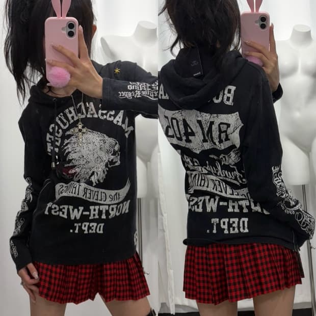 🎸블랙 프린팅 후디🎸