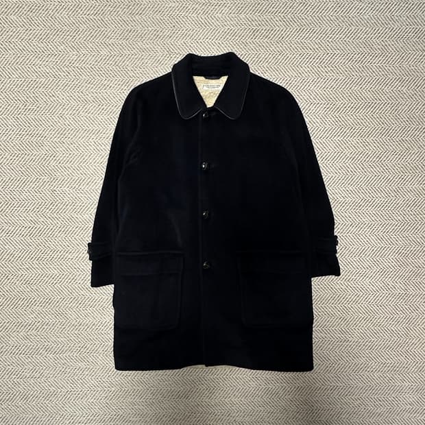 GIVENCHY old italy made coat dark navy