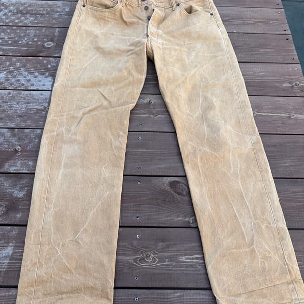 리바이스501 36/34 베이지
