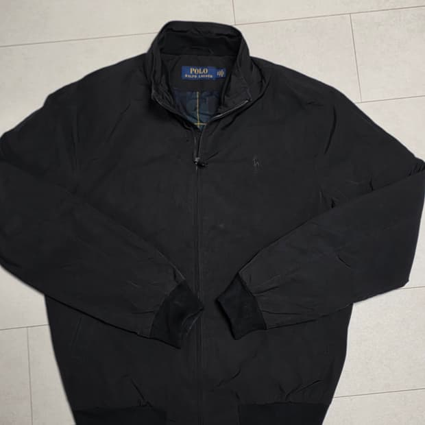 폴로 랄프로렌 블랙 자켓 블루종 패커블 해링턴 바이스윙 나일론자켓