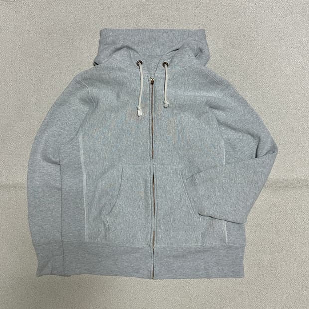 챔피온 리버스위브 블루택 기모 후드 집업