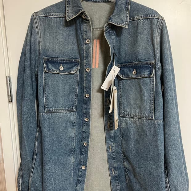 릭오웬스 rick owens 25ss denim shirts 데님 셔츠