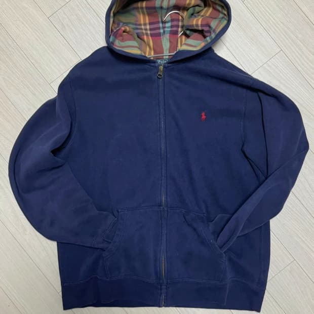 빈티지 폴로 랄프로렌 네이비 후드집업 XL