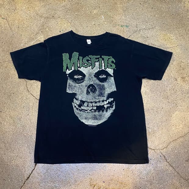 레어) 미국 빈티지 MISFITS 해골 스컬티 반팔티 락티셔츠
