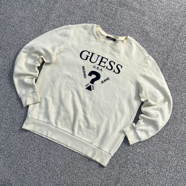 L 게스 빅로고 긴팔 맨투맨 (오염) 0326M