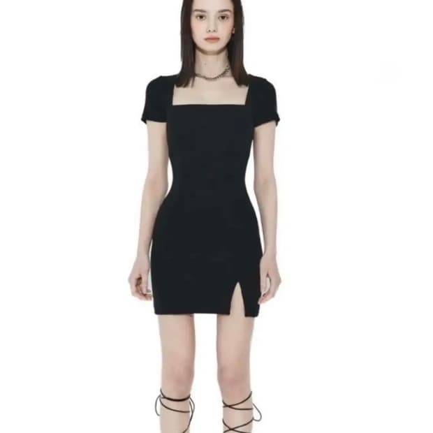 스퀘어넥 원피스