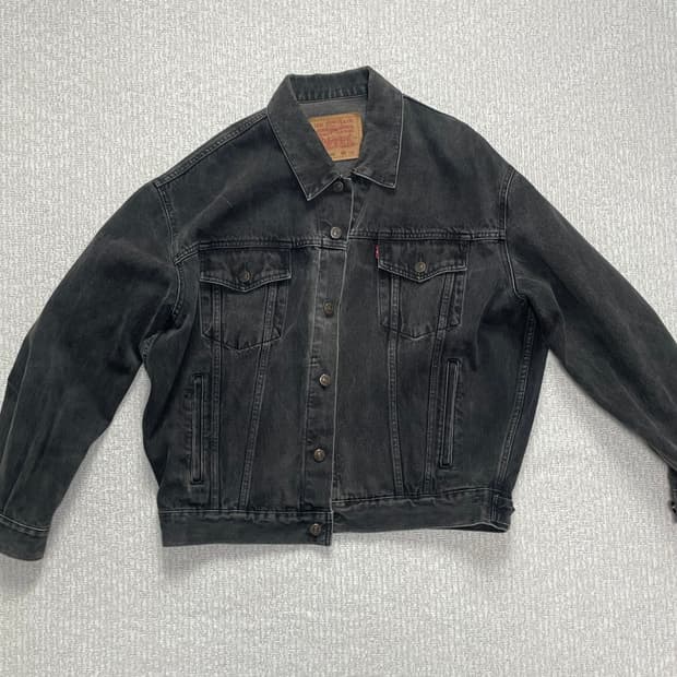 리바이스 흑청 데님 자켓