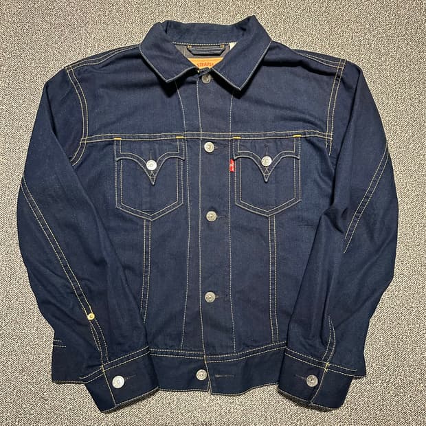 리바이스 타입1 진청 데님 자켓 XL