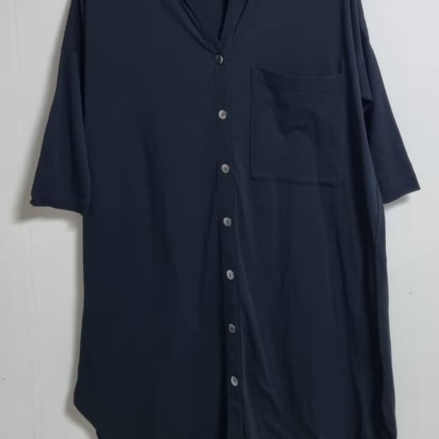 실측 L (77) 톰보이 블랙 롱 가디건