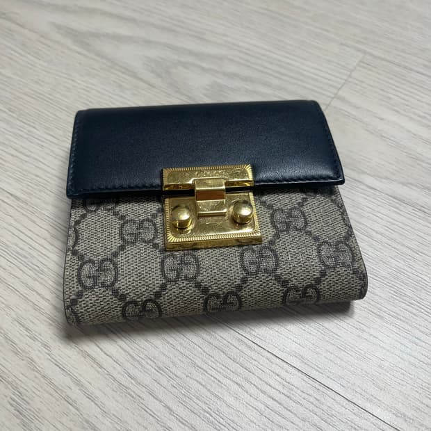 구찌 패드락 반지갑