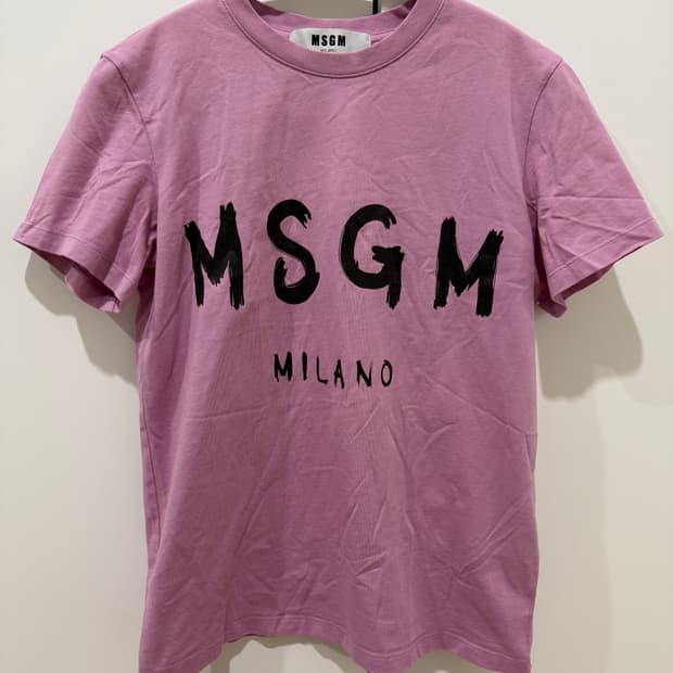 MSGM 로고 반팔 티셔츠