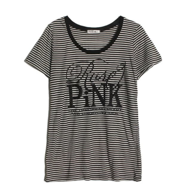 펑크 이모 y2k 갸루 스트라이프 반팔 티셔츠 