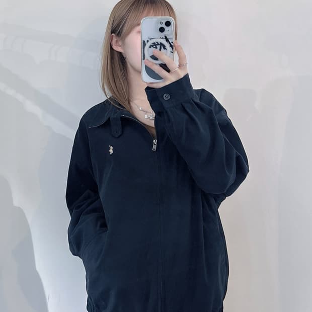 폴로랄프로렌 베이지포니 블랙 스윙톱 자켓