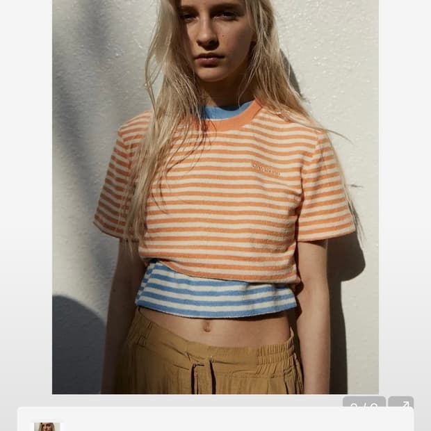 sandsound 테리 크롭 반팔