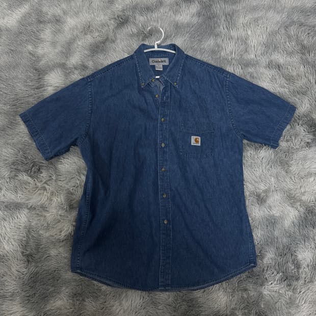칼하트 데님 반팔셔츠 L사이즈