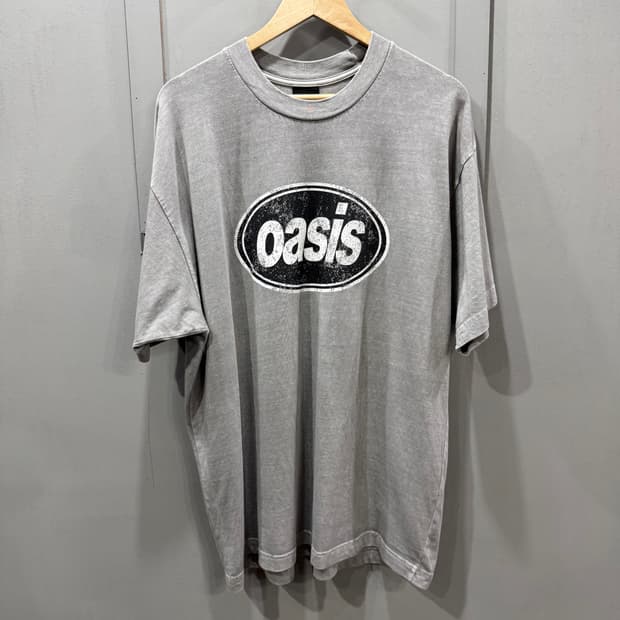 F ARCHIVE 빈티지 피그먼트 oasis 반팔 티셔츠