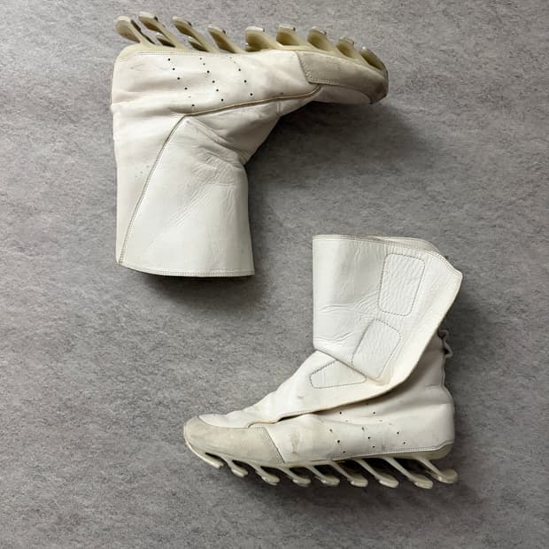 릭오웬스 아디다스 화이트 부츠