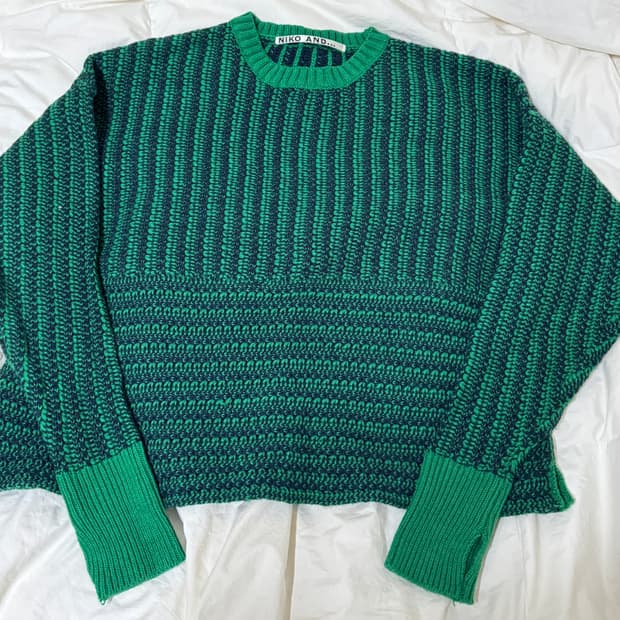 니코앤드 울혼방 오버핏니트