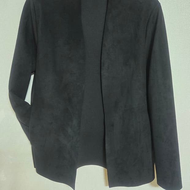 ZARA 자라 블랙 스웨이드 자켓 가디건 블레이저