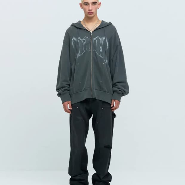 메아 MEA 그래픽 후드집업 다크 그레이 3