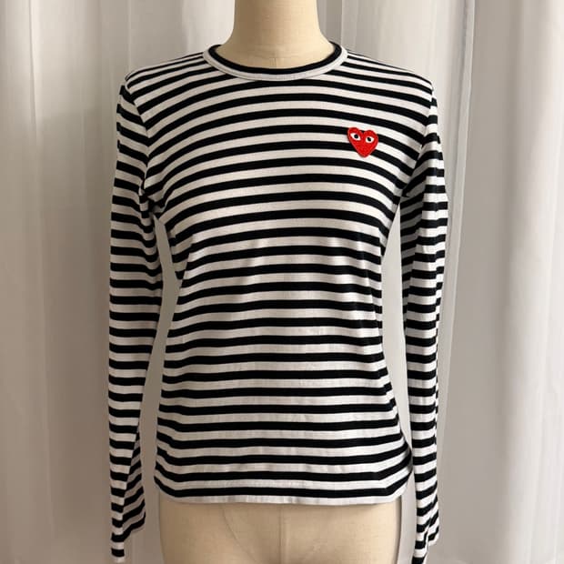 꼼데가르송 스트라이프 긴팔