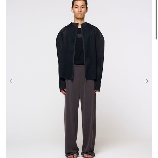 아모멘토 플리츠 자켓 L