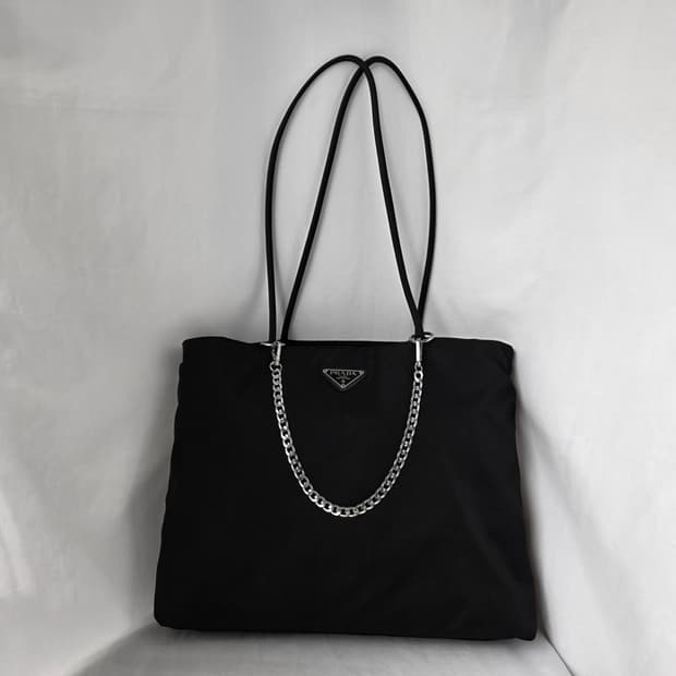 [정품 PRADA] 프라다 포코노 나일론 쇼퍼백 숄더백 라지