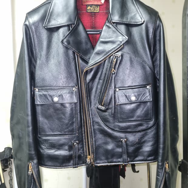 토요엔터프라이즈 36 D링 라이더 말가죽 자켓 인디언모터싸이클 홀스