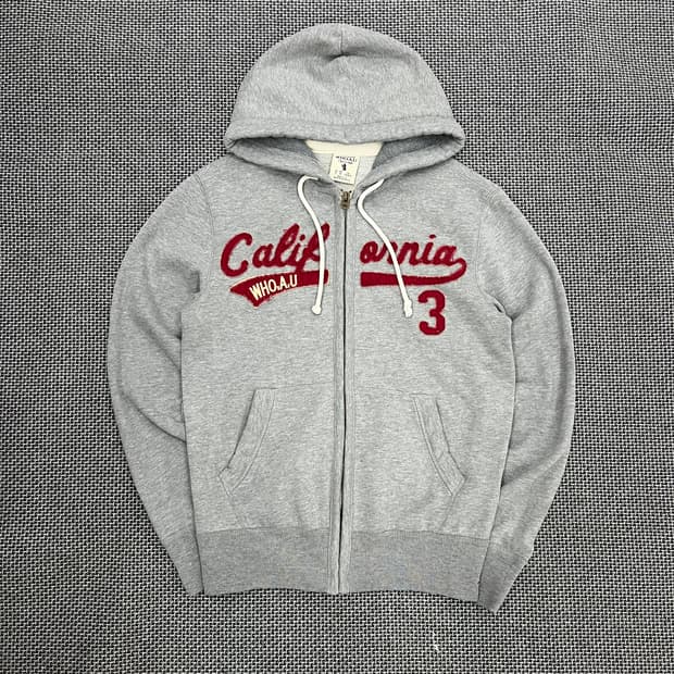 후아유 그레이 후드집업