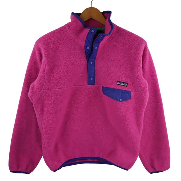 90s 파타고니아 신칠라 스냅-T 핑크/퍼플/민트 USA