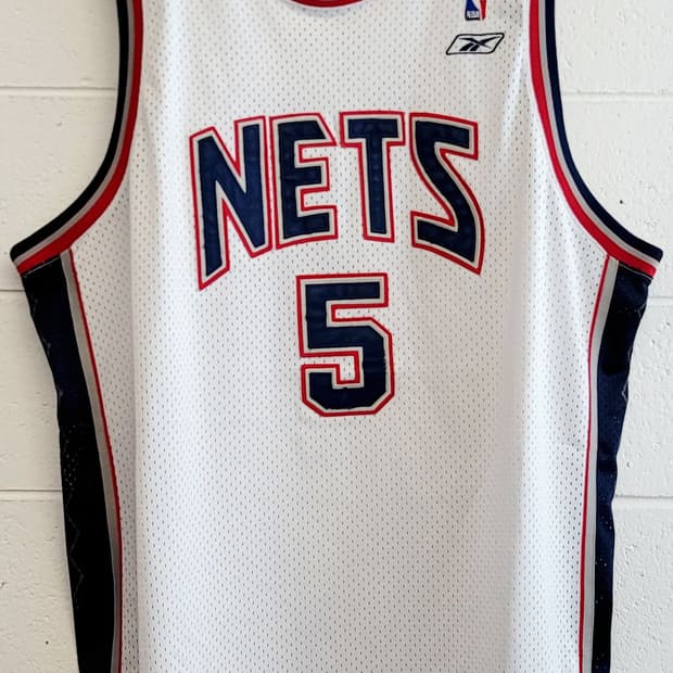 리복 올드스쿨 NBA 뉴져지 네츠 No.5 제이슨키드 져지(유니폼) 판매