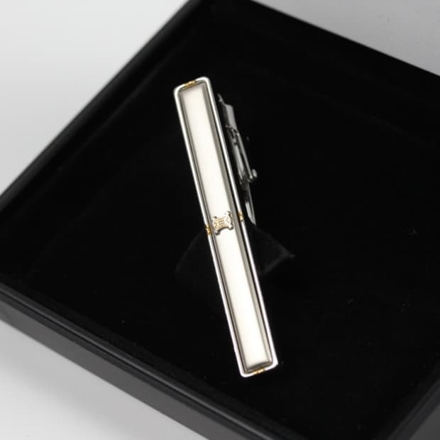 셀린느 A등급 5cm 실버925 명품 넥타이핀 빈티지